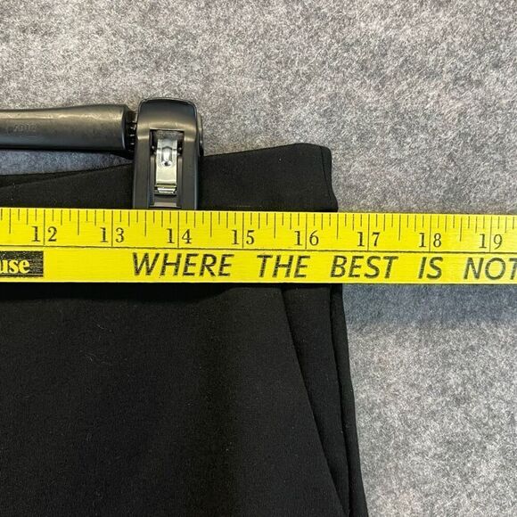 ANTONIO MELANI Trouser Pants Women's Sz 10 Black High Rise Pull-on Ankle Stretch - Picture 4 of 14